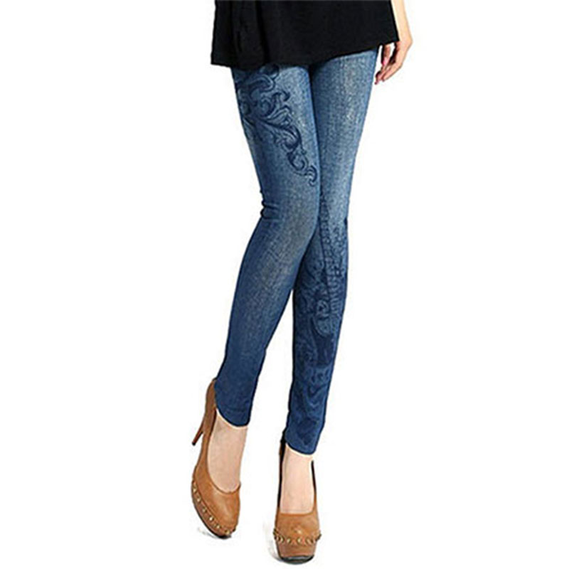 Fashion Women Jeggings Stretch Skinny Leggings Tights Pants Hole Jeans