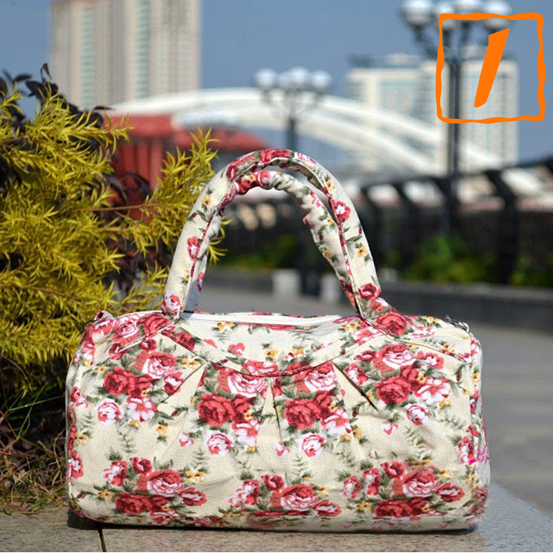 Women Canvas Hobo Tote Bag Purse Floral Flower Shoulder Layer Handbags | eBay