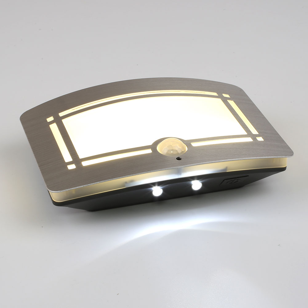 Body Motion Sensor Activated Battery Operated LED Wall Lamp Night Light Outdoor eBay