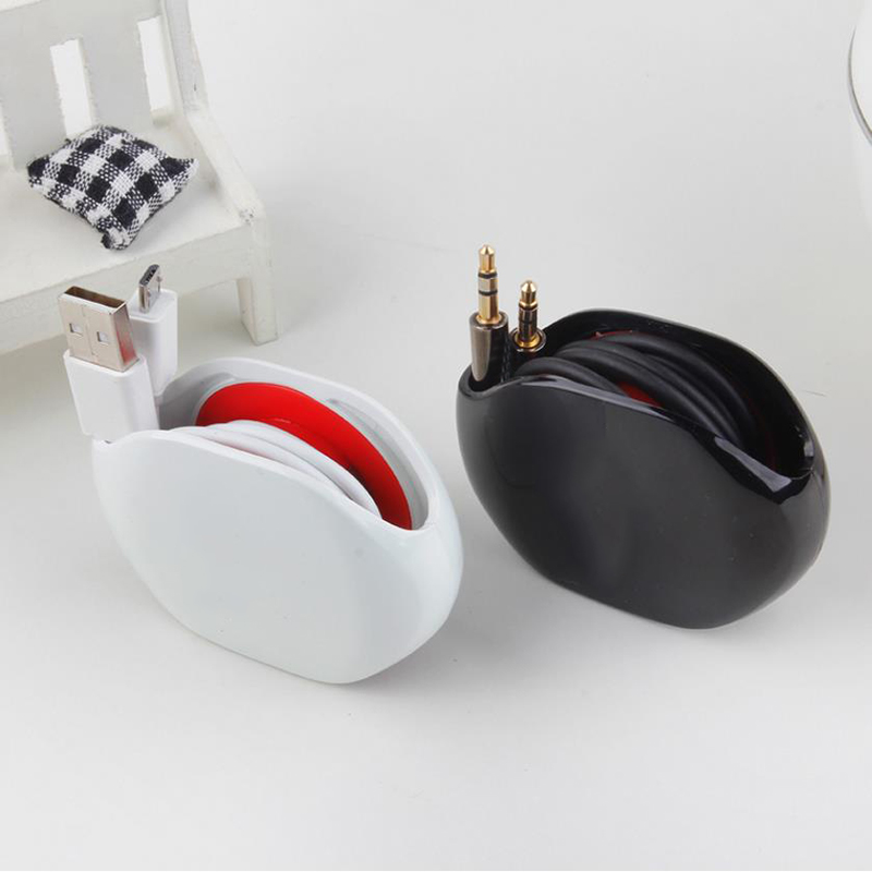 Automatic Headphone Earphone USB Cable Cord Wire Line Organizer Winder